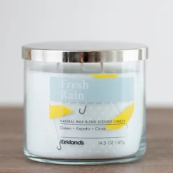 Fresh Rain Triple Wick Jar Candle-Kirkland's Home Cheap
