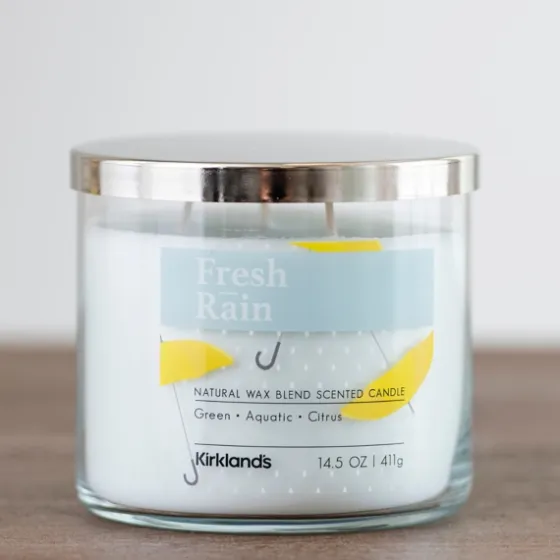Fresh Rain Triple Wick Jar Candle-Kirkland's Home Cheap