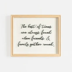 Friends & Family Gather Round Glass Wall Plaque-Kirkland's Home Best Sale