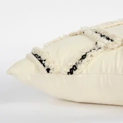 Fringe Stitched Lattice Throw Pillow-Kirkland's Home New