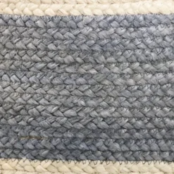 Frost Gray Bold Striped Jute Basket, 19 In.-Kirkland's Home Cheap