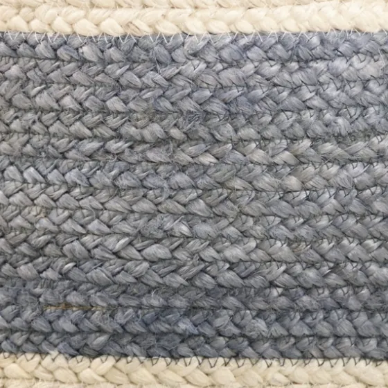 Frost Gray Bold Striped Jute Basket, 19 In.-Kirkland's Home Cheap