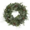 Frosted Pine Needle And Pinecone Pre-Lit Wreath-Kirkland's Home Cheap