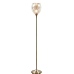 Frosted Starlight Golden Floor Lamp-Kirkland's Home Discount