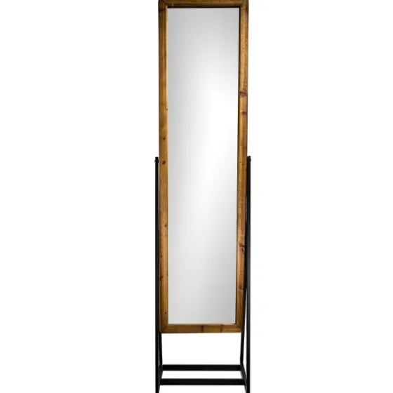 Full Length Wood And Metal Wall Mirror With Stand-Kirkland's Home Best Sale