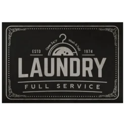 Full Service Laundry Black Floor Mat, 24X36-Kirkland's Home Best
