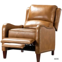 Full-Grain Leather Recliner Accent Chair-Kirkland's Home Shop