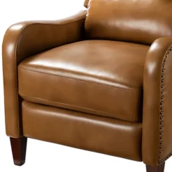 Full-Grain Leather Recliner Accent Chair-Kirkland's Home Shop