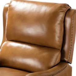 Full-Grain Leather Recliner Accent Chair-Kirkland's Home Shop