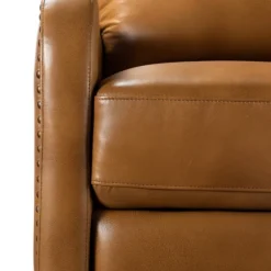 Full-Grain Leather Recliner Accent Chair-Kirkland's Home Shop