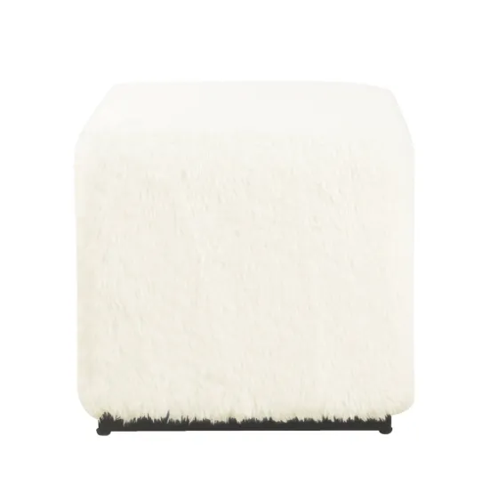 Fur Cube Ottoman-Kirkland's Home Store