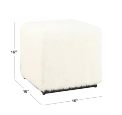 Fur Cube Ottoman-Kirkland's Home Store