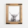 Furry Highland Cow Framed Art Print-Kirkland's Home Clearance