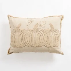 Fuzzy Pumpkin Trio Lumbar Pillow-Kirkland's Home Online