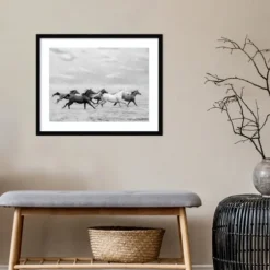 Galloping Wild Horses Framed Wall Art-Kirkland's Home Shop