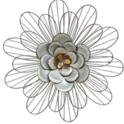 Galvanized Daisy Plaque-Kirkland's Home Online