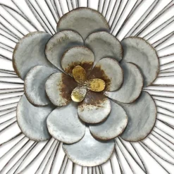 Galvanized Daisy Plaque-Kirkland's Home Online