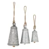 Galvanized Iron Hanging Bells, Set Of 3-Kirkland's Home Cheap