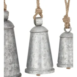 Galvanized Iron Hanging Bells, Set Of 3-Kirkland's Home Cheap
