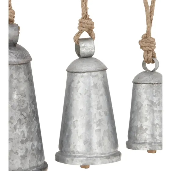 Galvanized Iron Hanging Bells, Set Of 3-Kirkland's Home Cheap