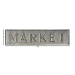 Galvanized Iron Market Wall Sign-Kirkland's Home New
