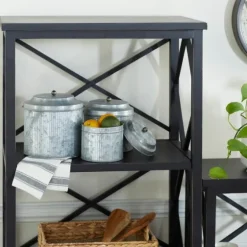 Galvanized Metal 3-Pc. Decorative Jar Set-Kirkland's Home Clearance