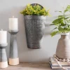 Galvanized Metal Ribbed Wall Pocket-Kirkland's Home Cheap