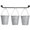Galvanized Silver Bucket Wall Planters-Kirkland's Home Cheap
