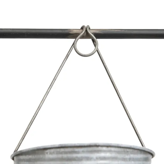 Galvanized Silver Bucket Wall Planters-Kirkland's Home Cheap