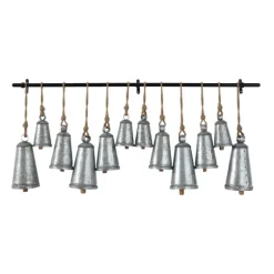 Galvanized Triangle Bells Wall Plaque-Kirkland's Home Outlet