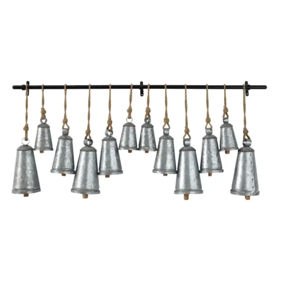 Galvanized Triangle Bells Wall Plaque-Kirkland's Home Outlet