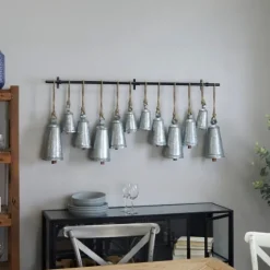 Galvanized Triangle Bells Wall Plaque-Kirkland's Home Outlet