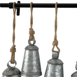 Galvanized Triangle Bells Wall Plaque-Kirkland's Home Outlet