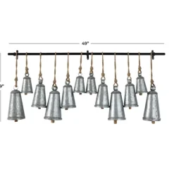 Galvanized Triangle Bells Wall Plaque-Kirkland's Home Outlet