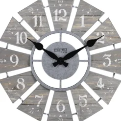 Galvanized Windmill Wall Clock-Kirkland's Home Flash Sale
