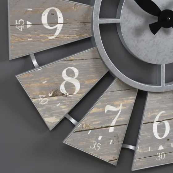 Galvanized Windmill Wall Clock-Kirkland's Home Flash Sale