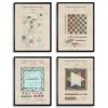 Game Boards Patents Framed Art Prints, Set Of 4-Kirkland's Home Online
