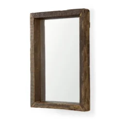 Garcelle Raw Wood Rectangle Wall Mirror-Kirkland's Home Sale