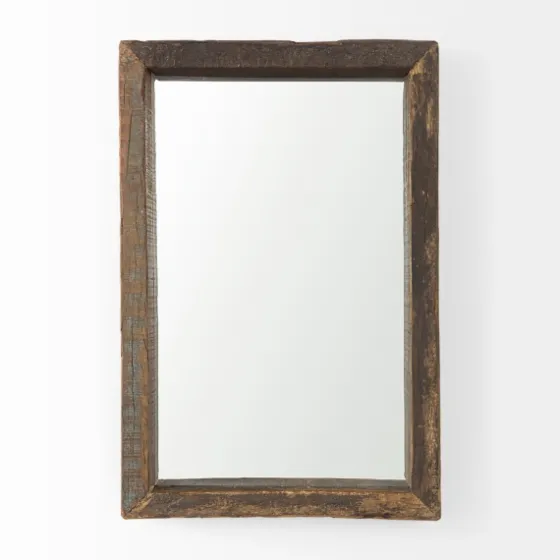 Garcelle Raw Wood Rectangle Wall Mirror-Kirkland's Home Sale