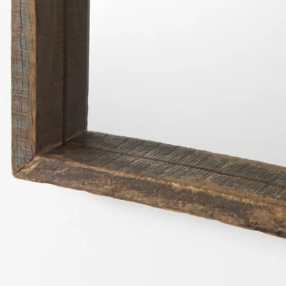 Garcelle Raw Wood Rectangle Wall Mirror-Kirkland's Home Sale