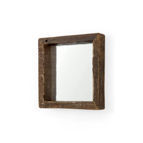 Garcelle Raw Wood Square Wall Mirror-Kirkland's Home Flash Sale