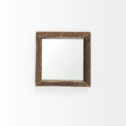 Garcelle Raw Wood Square Wall Mirror-Kirkland's Home Flash Sale