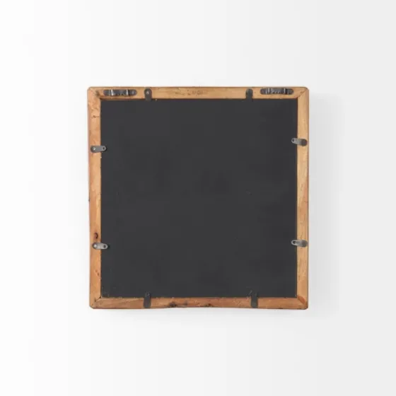 Garcelle Raw Wood Square Wall Mirror-Kirkland's Home Flash Sale