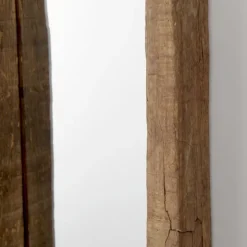 Garcelle Raw Wood Square Wall Mirror-Kirkland's Home Flash Sale