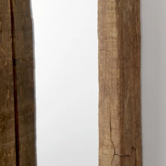 Garcelle Raw Wood Square Wall Mirror-Kirkland's Home Flash Sale