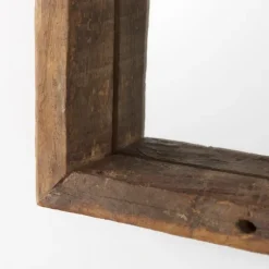 Garcelle Raw Wood Square Wall Mirror-Kirkland's Home Flash Sale