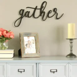 Gather Script Wall Plaque-Kirkland's Home Sale