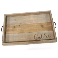 Gather Wooden Tray-Kirkland's Home Clearance