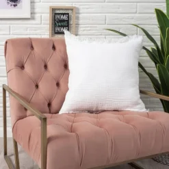 Gauze Organic Fringe Throw Pillow-Kirkland's Home Flash Sale