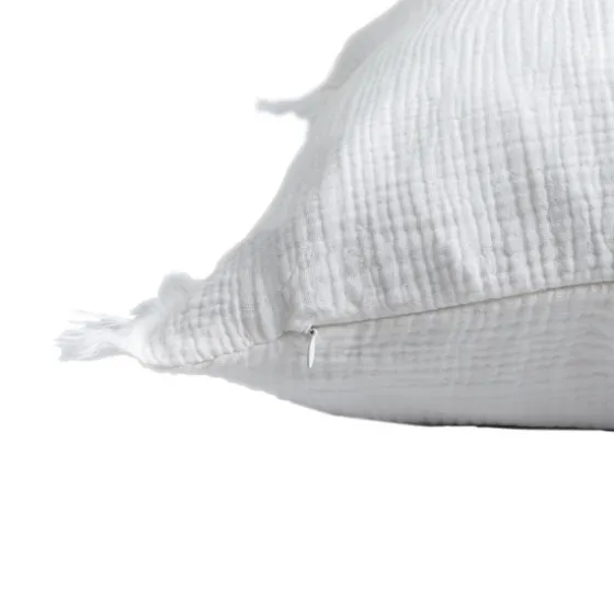 Gauze Organic Fringe Throw Pillow-Kirkland's Home Flash Sale
